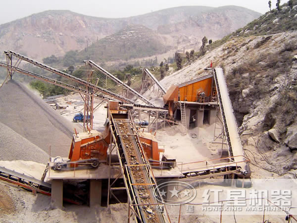 砂石生產(chǎn)線實況