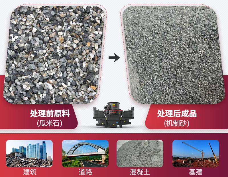 瓜米石制砂應(yīng)用領(lǐng)域