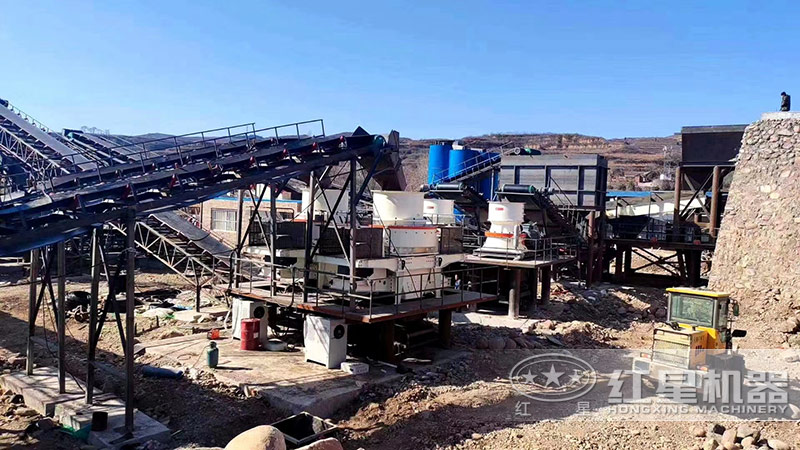 鄂破+圓錐破+HVI制砂機(jī)