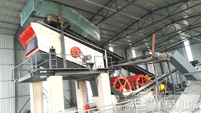 斗式洗砂機(jī)多少錢一臺(tái)？一小時(shí)160噸洗砂生產(chǎn)線配置方案