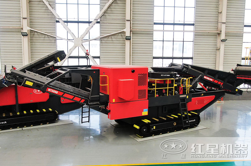 建筑磚渣移動破碎機圖片