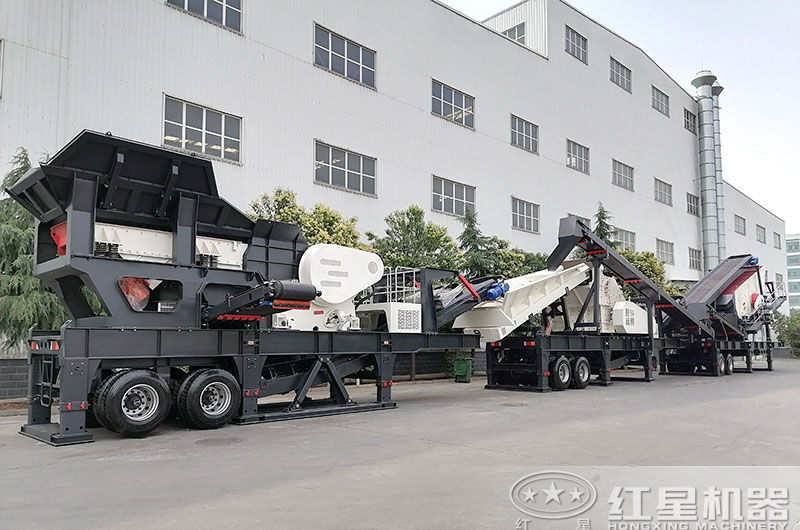 輪胎移動(dòng)式破碎車-開著跑的碎石機(jī)！附現(xiàn)場(chǎng)視頻及報(bào)價(jià)