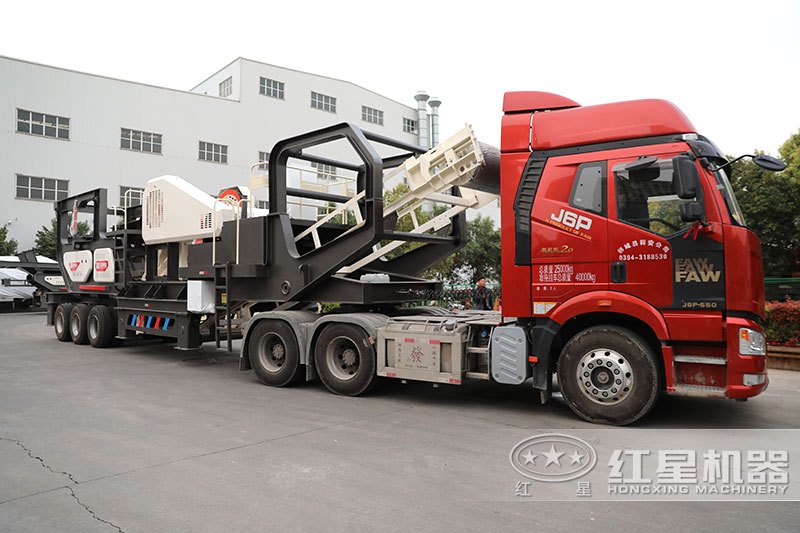 紅星機(jī)器移動(dòng)制沙機(jī)發(fā)貨