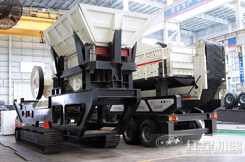 移動石子破碎機(jī)車間圖