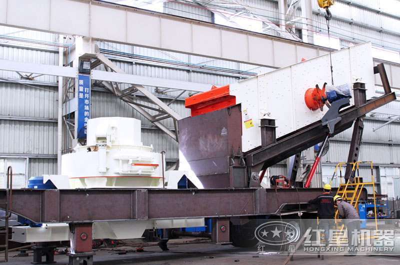 移動破碎制砂機車間