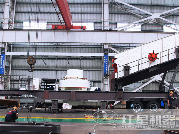 時(shí)產(chǎn)100噸車載打沙機(jī)