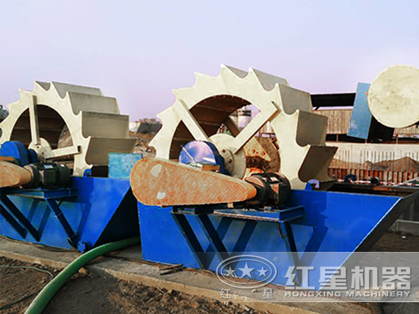 洗石機工作現(xiàn)場