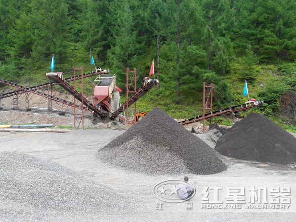 同時(shí)四種規(guī)格砂子產(chǎn)出