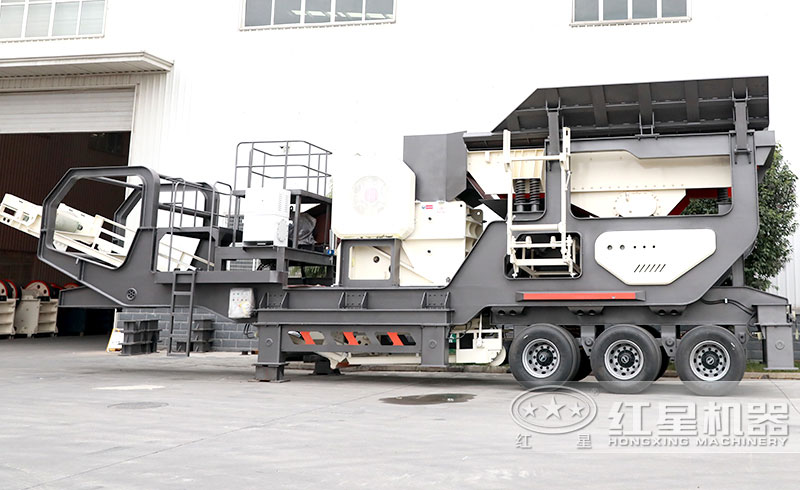 移動汽車載打石子機廠區(qū)圖