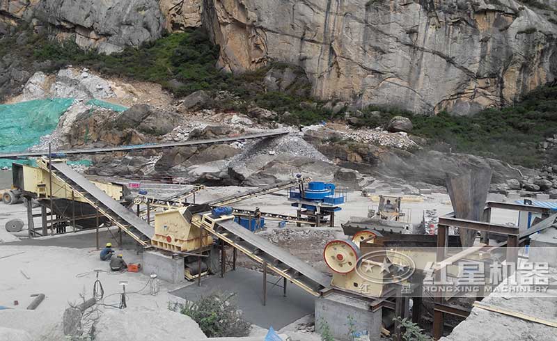 石頭制砂機(jī)現(xiàn)場實(shí)拍