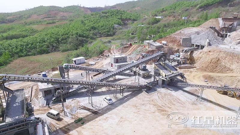 砂石生產(chǎn)線現(xiàn)場實拍