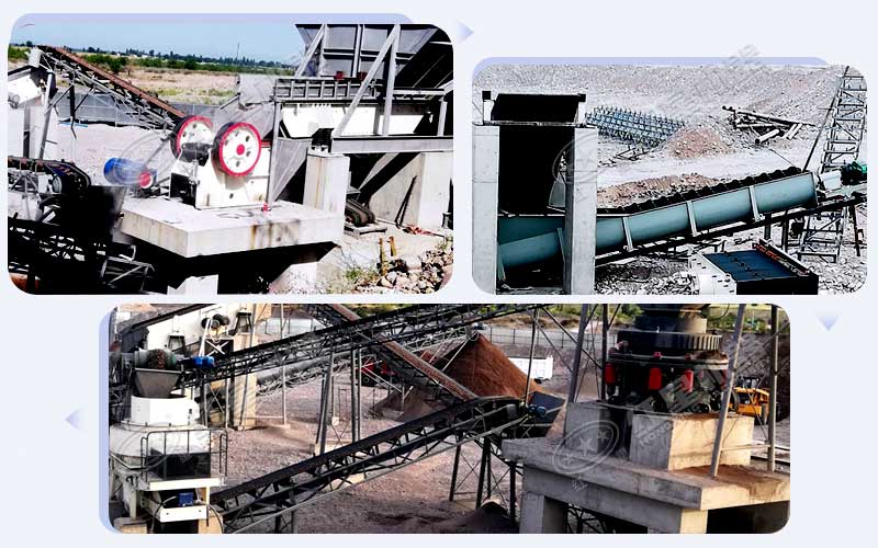 吉爾吉斯斯坦制砂現(xiàn)場