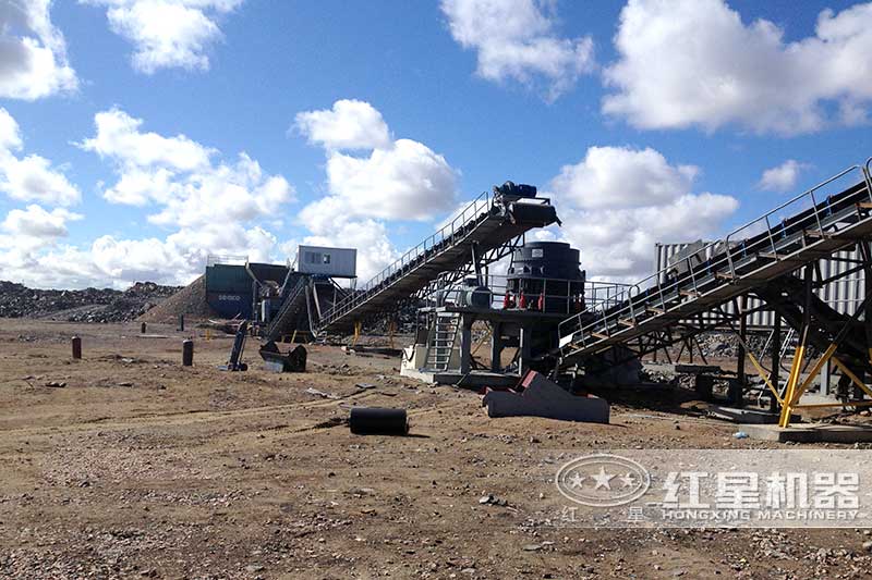 煤矸石破碎現(xiàn)場