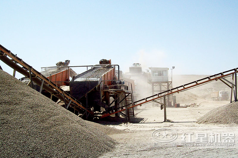 機(jī)制砂生產(chǎn)現(xiàn)場