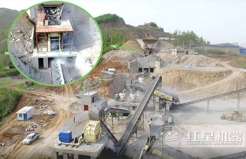 桐柏破碎生產(chǎn)現(xiàn)場(chǎng)