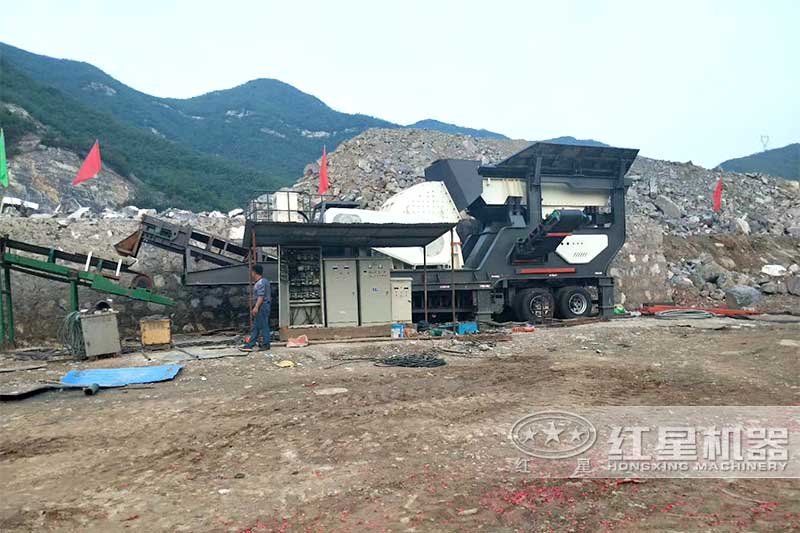 渣土建筑垃圾處理現(xiàn)場