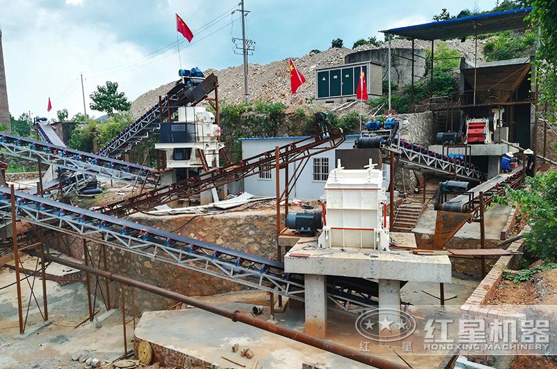 制砂生產(chǎn)線現(xiàn)場(chǎng)