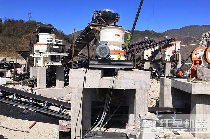 一小時150噸打沙生產(chǎn)線需要哪些設(shè)備（需要具體的方案）