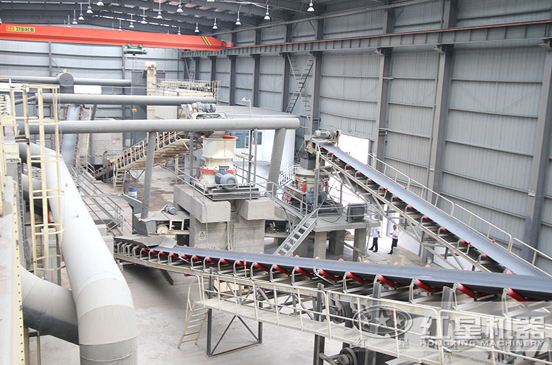 玄武巖石子日處理6000立方生產(chǎn)現(xiàn)場(chǎng)